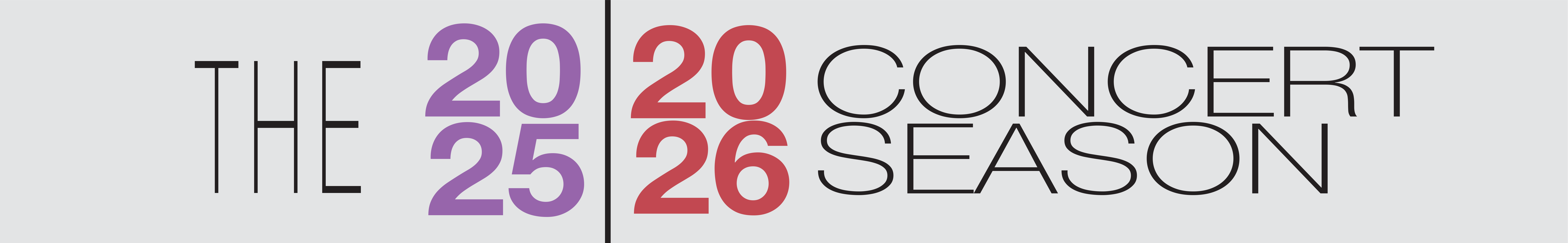 2025 - 2026 Concert Season